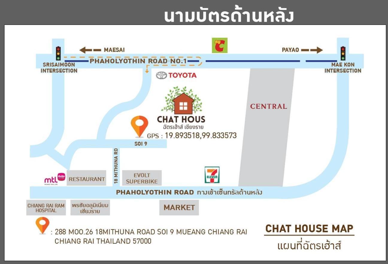 Chat House Soi 18 Mithuna Chiangrai Chiang Rai Exterior foto